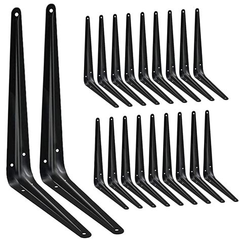 black metal shelf brackets ebay|heavy duty black shelf brackets.